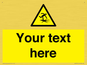 Custom warning thin ice